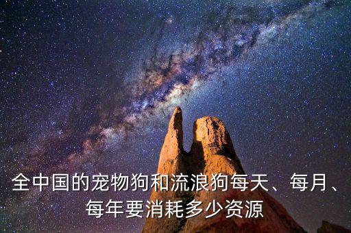 全中國的寵物狗和流浪狗每天、每月、每年要消耗多少資源
