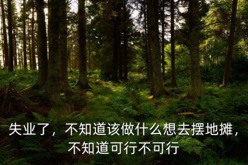 失業(yè)了，不知道該做什么想去擺地?cái)?，不知道可行不可? class=