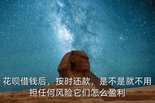 花唄借錢后，按時(shí)還款，是不是就不用擔(dān)任何風(fēng)險(xiǎn)它們?cè)趺从? class=
