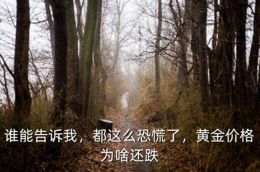 誰能告訴我，都這么恐慌了，黃金價格為啥還跌