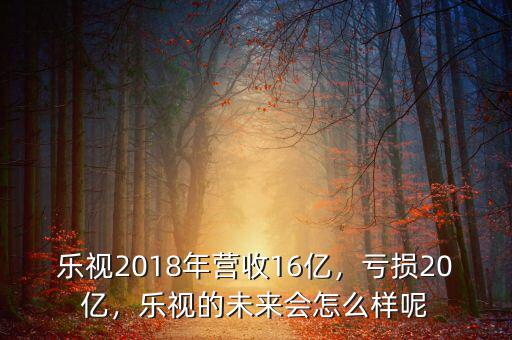 樂視2018年?duì)I收16億，虧損20億，樂視的未來(lái)會(huì)怎么樣呢