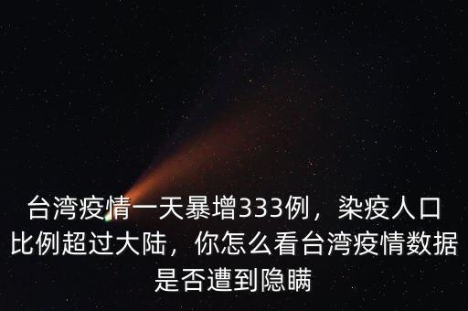 臺(tái)灣疫情一天暴增333例，染疫人口比例超過大陸，你怎么看臺(tái)灣疫情數(shù)據(jù)是否遭到隱瞞
