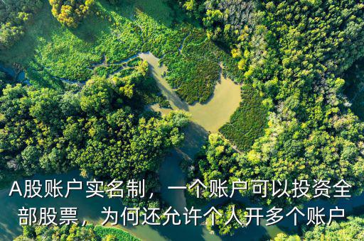 A股賬戶實名制，一個賬戶可以投資全部股票，為何還允許個人開多個賬戶