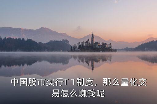 中國股市實行T 1制度，那么量化交易怎么賺錢呢