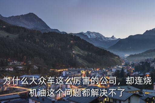 為什么大眾車這么厲害的公司，卻連燒機(jī)油這個問題都解決不了