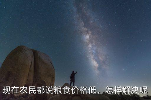 現(xiàn)在農民都說糧食價格低，怎樣解決呢