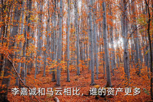 李嘉誠和馬云相比，誰的資產(chǎn)更多