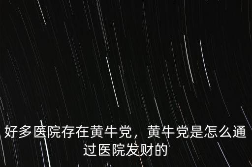 好多醫(yī)院存在黃牛黨，黃牛黨是怎么通過(guò)醫(yī)院發(fā)財(cái)?shù)? class=