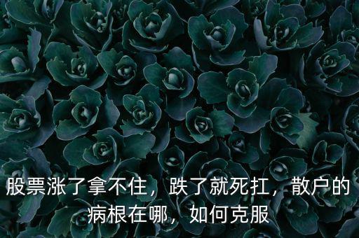 股票漲了拿不住，跌了就死扛，散戶的病根在哪，如何克服