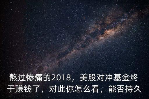 熬過慘痛的2018，美股對(duì)沖基金終于賺錢了，對(duì)此你怎么看，能否持久