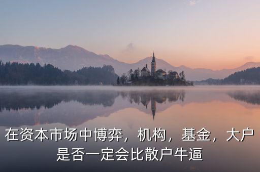 在資本市場(chǎng)中博弈，機(jī)構(gòu)，基金，大戶是否一定會(huì)比散戶牛逼
