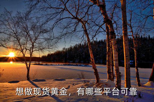 想做現(xiàn)貨黃金，有哪些平臺(tái)可靠