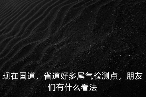 現(xiàn)在國道，省道好多尾氣檢測點，朋友們有什么看法