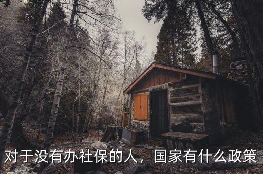 對(duì)于沒有辦社保的人，國家有什么政策