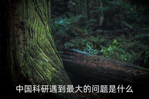 中國(guó)科研遇到最大的問題是什么