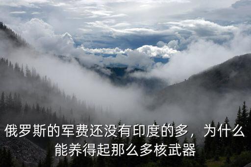 俄羅斯的軍費還沒有印度的多，為什么能養(yǎng)得起那么多核武器