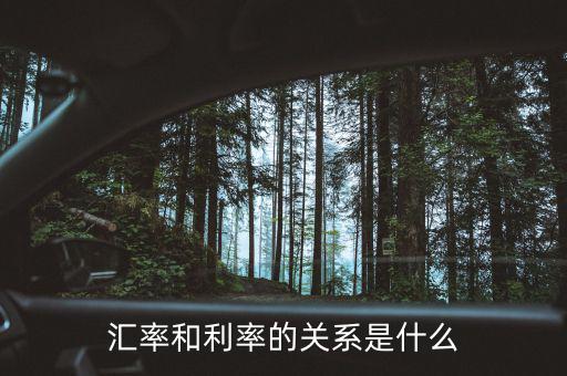 匯率和利率的關(guān)系是什么