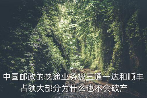 中國郵政的快遞業(yè)務(wù)被三通一達和順豐占領(lǐng)大部分為什么也不會破產(chǎn)