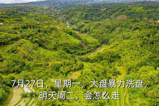 7月27日，星期一，大盤暴力洗盤，明天周二，會(huì)怎么走
