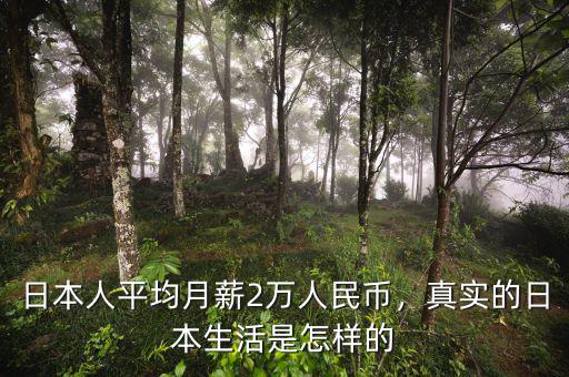 日本人平均月薪2萬人民幣，真實的日本生活是怎樣的