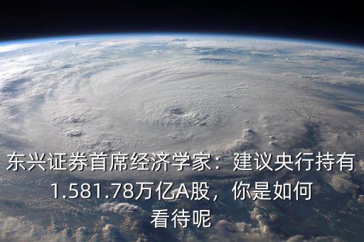 東興證券首席經(jīng)濟(jì)學(xué)家：建議央行持有1.581.78萬(wàn)億A股，你是如何看待呢