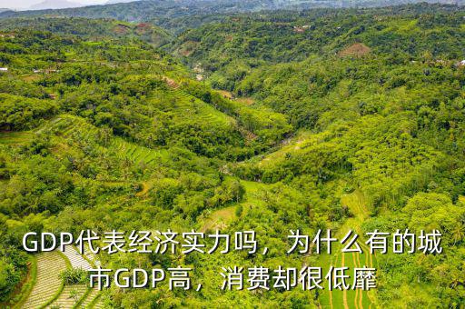 GDP代表經(jīng)濟(jì)實(shí)力嗎，為什么有的城市GDP高，消費(fèi)卻很低靡