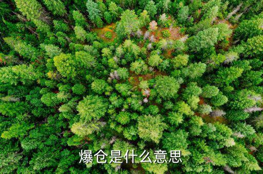 爆倉是什么意思