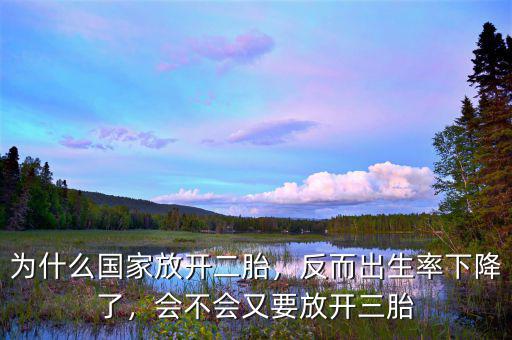 為什么國家放開二胎，反而出生率下降了，會不會又要放開三胎