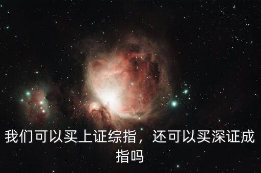 我們可以買(mǎi)上證綜指，還可以買(mǎi)深證成指嗎