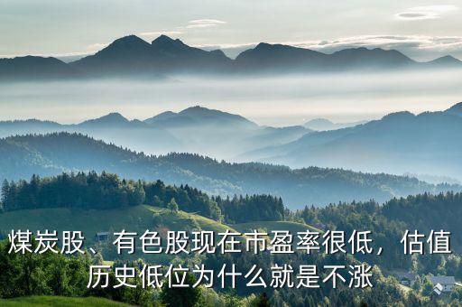 煤炭股、有色股現(xiàn)在市盈率很低，估值歷史低位為什么就是不漲