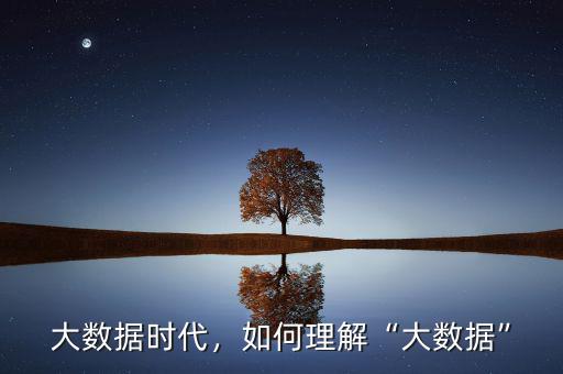 大數(shù)據(jù)時代，如何理解“大數(shù)據(jù)”