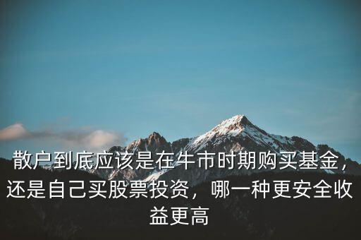 散戶到底應(yīng)該是在牛市時期購買基金，還是自己買股票投資，哪一種更安全收益更高