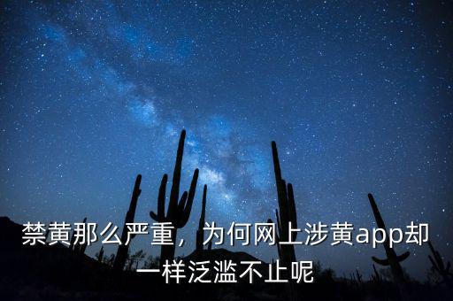 禁黃那么嚴(yán)重，為何網(wǎng)上涉黃app卻一樣泛濫不止呢