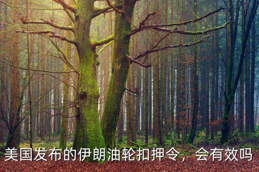 美國發(fā)布的伊朗油輪扣押令，會(huì)有效嗎