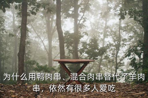 為什么用鴨肉串、混合肉串替代了羊肉串，依然有很多人愛吃