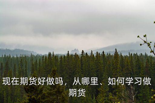 現(xiàn)在期貨好做嗎，從哪里、如何學(xué)習(xí)做期貨