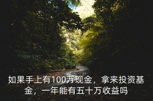 如果手上有100萬現(xiàn)金，拿來投資基金，一年能有五十萬收益嗎