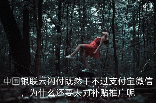 中國銀聯(lián)云閃付既然干不過支付寶微信，為什么還要大力補貼推廣呢