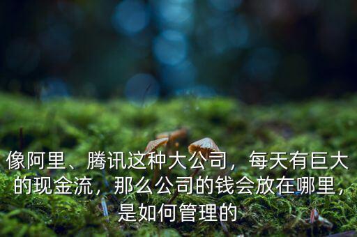 像阿里、騰訊這種大公司，每天有巨大的現(xiàn)金流，那么公司的錢會放在哪里，是如何管理的
