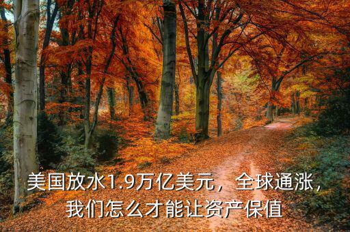 美國(guó)放水1.9萬億美元，全球通漲，我們?cè)趺床拍茏屬Y產(chǎn)保值