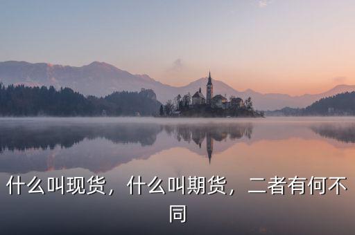 什么叫現(xiàn)貨，什么叫期貨，二者有何不同