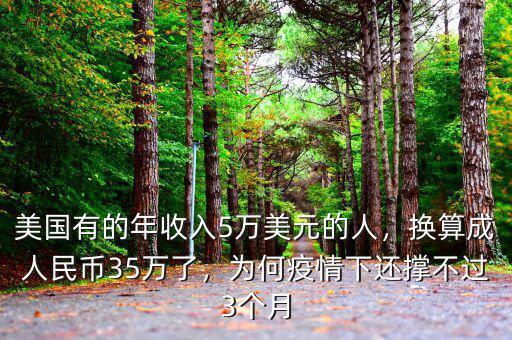 美國(guó)有的年收入5萬(wàn)美元的人，換算成人民幣35萬(wàn)了，為何疫情下還撐不過(guò)3個(gè)月