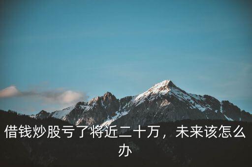 借錢炒股虧了將近二十萬，未來該怎么辦