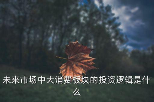 未來市場(chǎng)中大消費(fèi)板塊的投資邏輯是什么