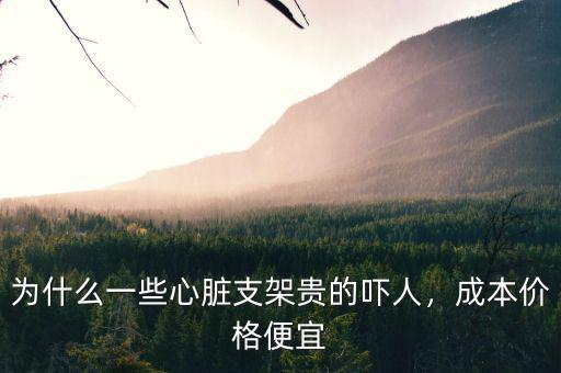為什么一些心臟支架貴的嚇人，成本價格便宜