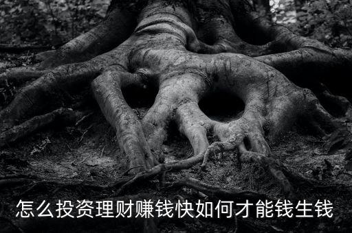 怎么投資理財(cái)賺錢快如何才能錢生錢