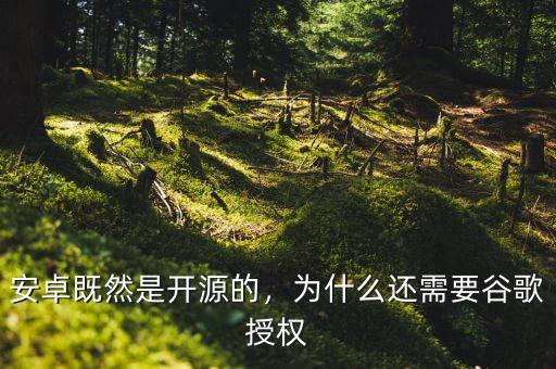 安卓既然是開源的，為什么還需要谷歌授權(quán)