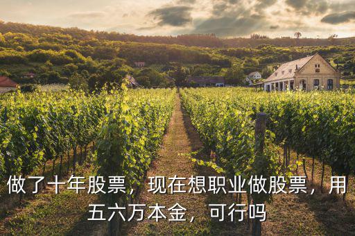 做了十年股票，現(xiàn)在想職業(yè)做股票，用五六萬(wàn)本金，可行嗎