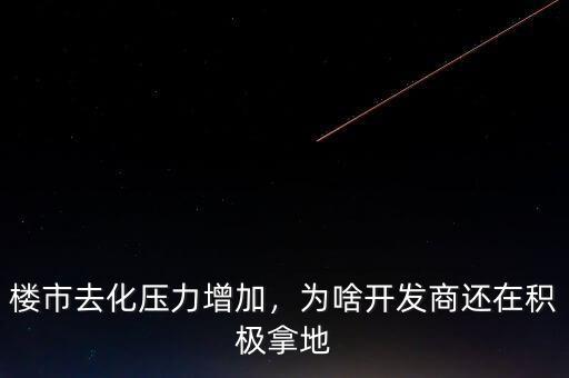 樓市去化壓力增加，為啥開發(fā)商還在積極拿地