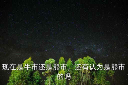 現(xiàn)在是牛市還是熊市，還有認(rèn)為是熊市的嗎